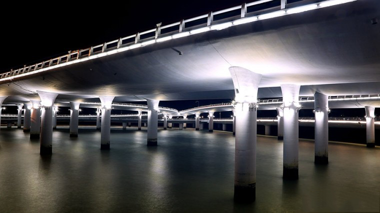 大桥夜景效果